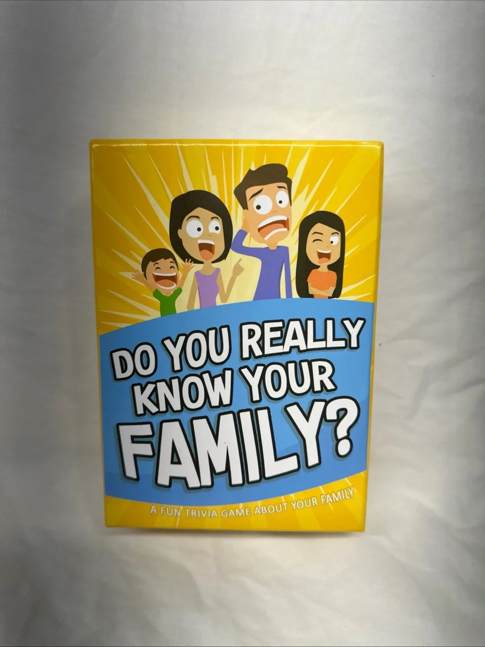 Do You Really Know Your Family? Party Trivia Game - Yellow/Blue